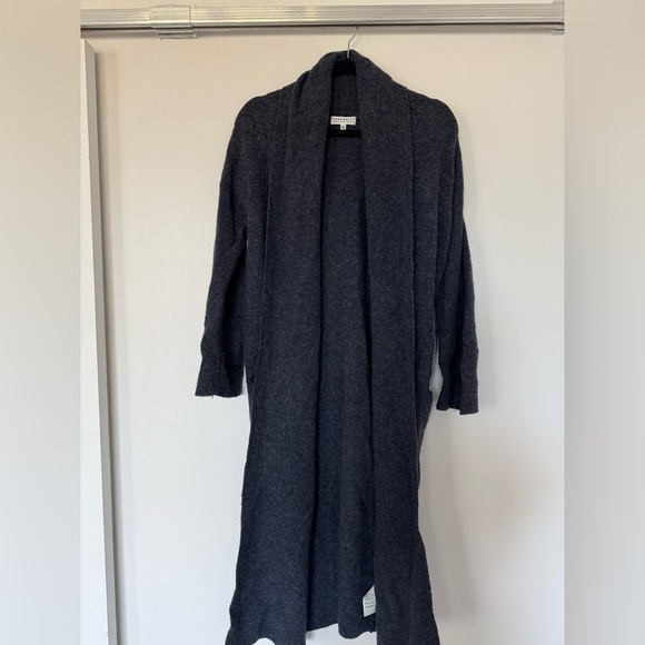 Aritzia Sweaters - Artizia Community Wool and Yak Dark Gray Long Cardigan